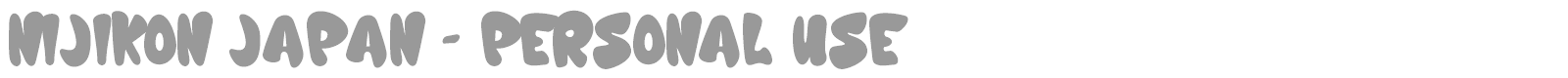 Nijikon Japan font preview